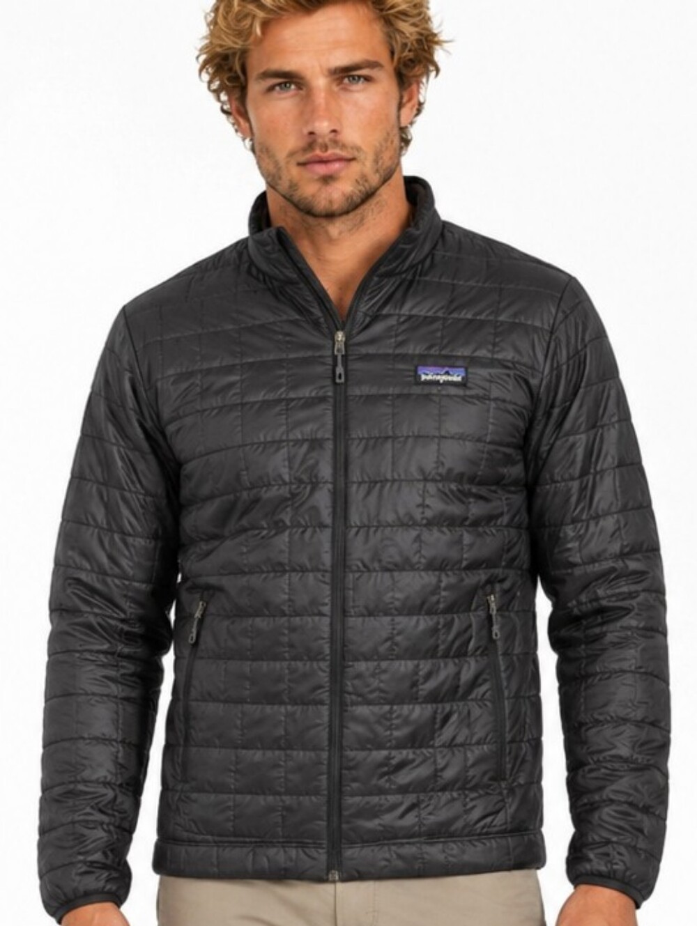 Patagonia Men's Nano Puff Jacket Black PrimaLoft P.U.R.E. 84212 Size S